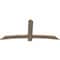 Ekena Millwork Bellingham Smooth Timber Gable Bracket, Douglas Fir, 72"W x 33"H x 1 1/2"D x 5 1/2"F, 11/12 Pitch GBW072X33X0206BEL00SDF - alternate 3